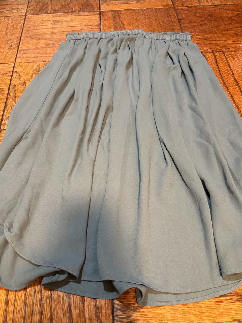 LOFT Sage Green Circle Skirt
